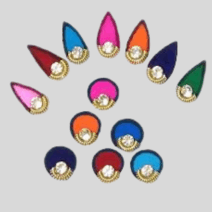 Diamond Collection Bindis with Multicolor