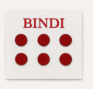 Traditional Red Velvet Bindi Pack