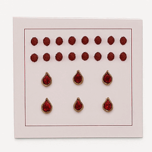 Busters Designer Bindi Maroon & Black